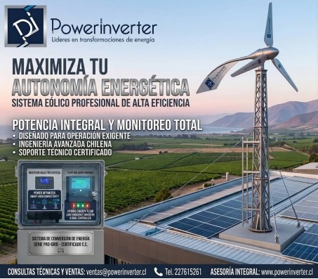 AEROGENERADOR - TURBINA EOLICA - ALTO RENDIMIENTO 48V/2000W